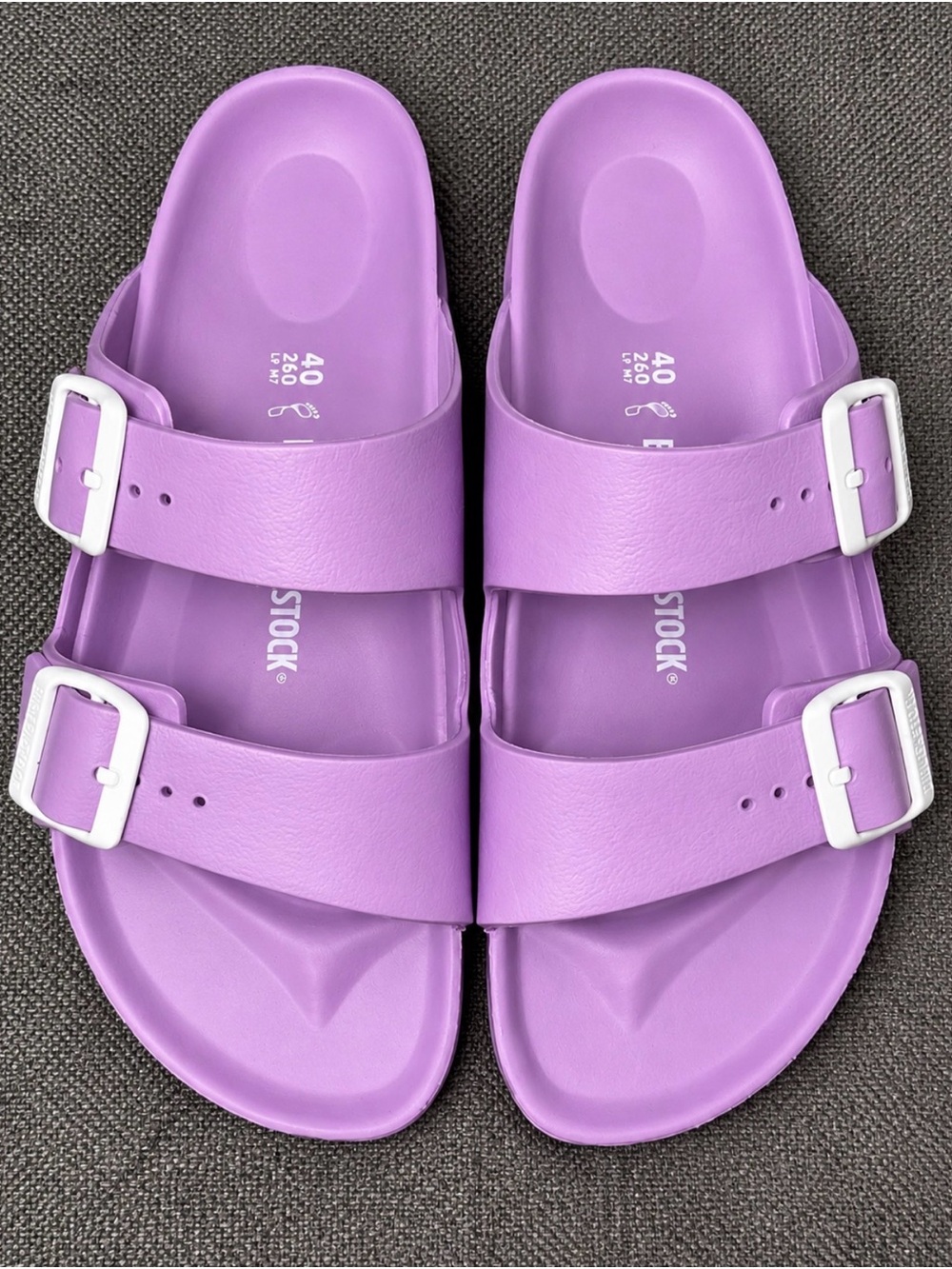 Birkenstock Arizona EVA Sandals Purple Lavender Size 40 Women’s 9